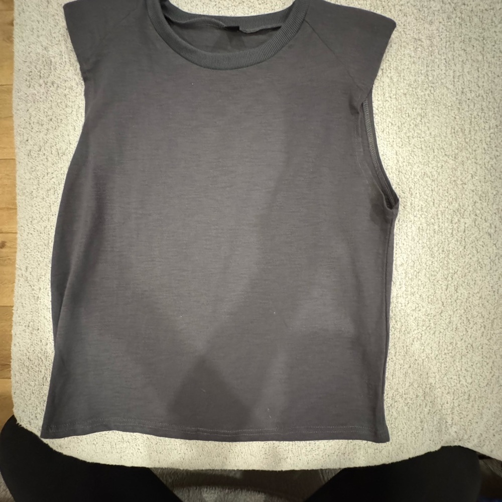 Gray Sleeveless Women's Top